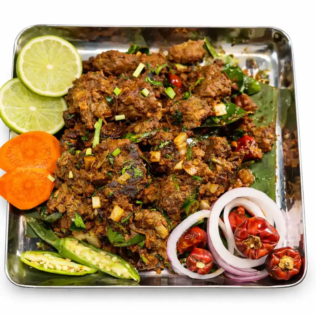 Karaikudi Mutton Pepper Fry at Naga's South Indian Cuisine 
